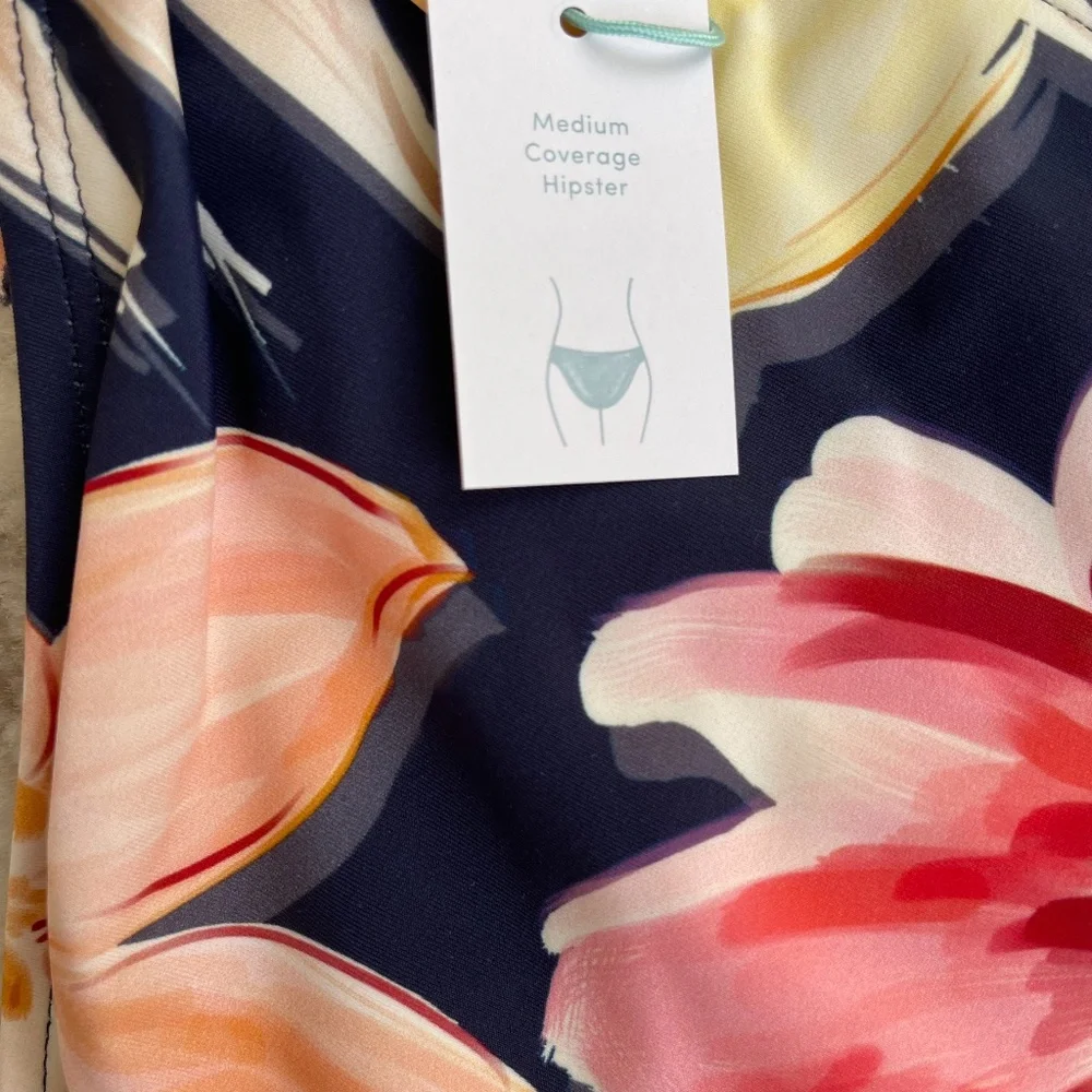 Kona Sol Floral Print Bikini Bottom NWT - Picture 6 of 7